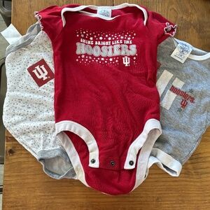 Baby Girls IU Onesies Size 6-9 Months